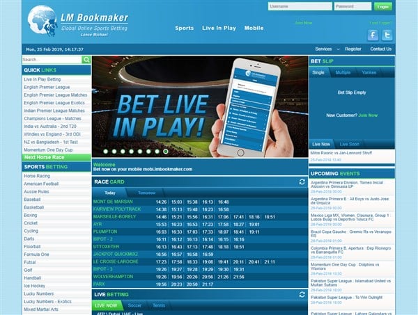LM Bookmaker Home